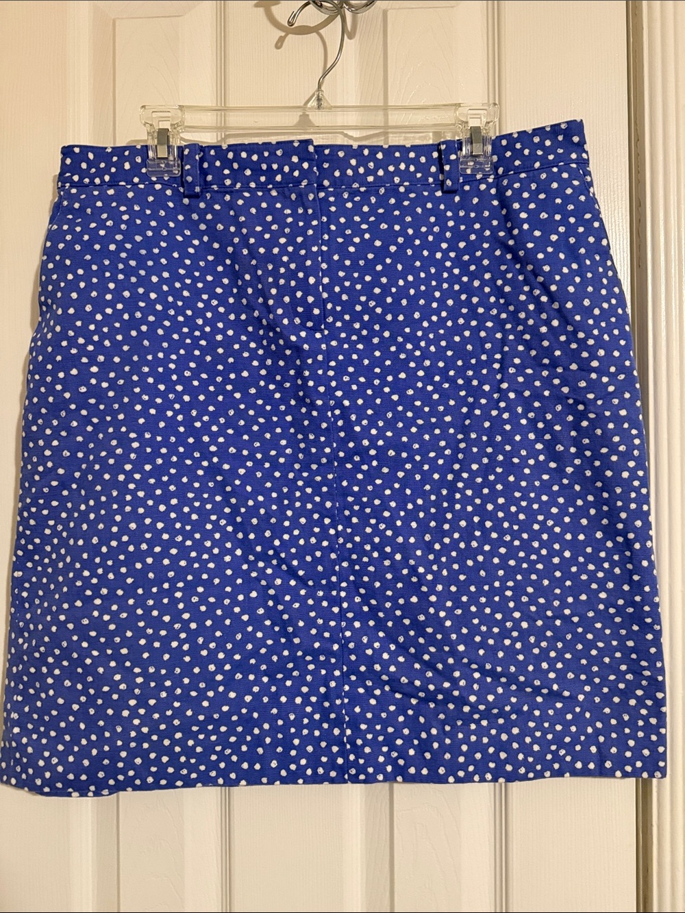 Brooks Brothers Royal Blue Polka Dot Mini Skirt